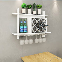 Scaffale per Vino con griglia in Stile Europeo Semplice/mensola Creativa Scaffale per Vino 80 * 20 * 58.5 cm (Color : Bianca)