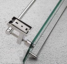 NHLBD HAIHAI Porta Asciugamani/Mensola di Vetro monostrato Bagno Trucco Rack a Parete in Acciaio Inox Bagno Mensola Doccia in Camera Shelf 47 Centimetri