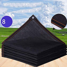 Senza marchio DANDAN Rete Ombra Addensare Crittografia Parasole Rete Protezione Solare Balcone/Giardino Crittografia Rete Isolante Addensata Ombra Rete Nero 8 Pin (Size : 5 * 5m)