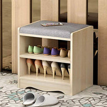 YANG Imbottito Poggiapiedi Bagagli Cassa di Legno del Pattino cremagliera Cambio di Scarpe Panca for spogliatoi Dressing Table Sgabello ottomano Carico Massimo 250kg, 40x30x43cm