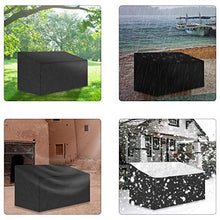 Copertura per panca da giardino a 3 posti, impermeabile per panca da esterno con tessuto Oxford resistente 210D, copertura per panca da patio (163 x 66 x 89 cm).