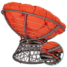 Yxxc Cuscino per Sedia Papasan, Cuscino per Sedia a Dondolo Confortevole e Spesso, Imbottito e Traspirante Cuscino per Sedile a Cestino sospeso Senza Sedia Diametro rosso110cm