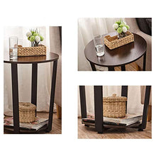 TONG HXF- Tavolino Basso Tavolino con Base in Legno Diametro 50 * H57cm Arredamento Decorato Soggiorno Balcone casa e Ufficio Tavolo Durevole (Size : Diameter 50*H57cm)
