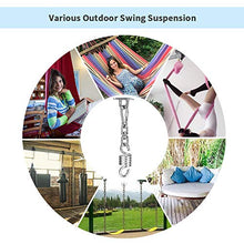 Achort - Kit per amaca da appendere, in acciaio inox 304, resistente, capacità 453,6 kg, con gancio oscillante silenzioso a 360°, con 4 viti di ritardo, yoga, amaca, sedia, sandbag, set di altalena