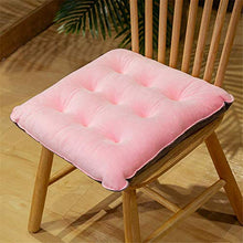 JSMY Set di 2 Cuscini di Seduta con Cinghie Coprisedile in Velluto per Interni ed Esterni(Rosa,Quadrato 40x40 cm)