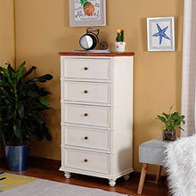 ZzheHou Cassettiera Nordic Legno Solido Cassettiera Grande capacità Camera Governo di Immagazzinaggio Bagagli Bianco Robusto Durevole Semplice E Grazioso (Color : White, Size : 60x35x122.5cm)