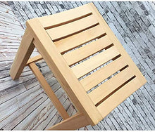 Sgabello da doccia Bagno sgabello portatile Bagno sgabello di legno Panca Sgabello legno di gomma Dressing Sgabello Piazza pranzo sgabello da bagno Sgabello con impermeabile Slat Tipo Seduto Surface s