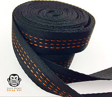 Monkey Swing, set di fissaggio per amaca, altalena, giardino e campeggio, portata oltre 300 kg, 275 cm di lunghezza, con 2 moschettoni in una pratica borsa per il trasporto I leggero, rubusto