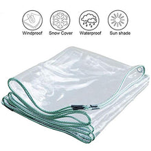 Teloni resistenti impermeabili trasparenti,copertura in tela cerata in PVC da 20 mil,coperture impermeabili spesse,multiuso copertura anti-strappo resistente ai raggi UV tenda da giardino per esterni