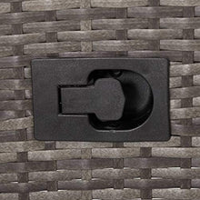 Festnight 2 pz Sedie da Esterno con Cuscini in Polyrattan Schienale Regolabile 58 x 62 x 108 cm Poltrona da Spiaggia Colore Grigio