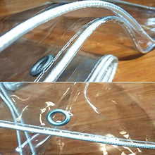 Telo trasparente Telone resistente impermeabile, PVC trasparente impermeabile idratante strappo resistenza metallo asola antiruggine utilizzato for patio esterno, la distanza foro 50 centimetri