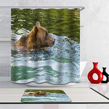 LIYAN Combinazione Bagno. Immagini Chiare E Colori Vivaci Rendono Il Tuo Bagno Pieno di Vita. Accessori da Bagno. Gli Orsi Giocano nel Fiume.