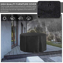 Fodere per mobili da giardino 230X110cm, Telo da giardino rotondo e fodera per set di sedie, Telo da esterno impermeabile, Anti-vento, resistente alla pioggia, alla polvere e alla neve, per sedie