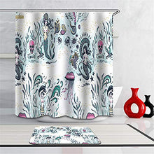 LIYAN Combinazione Bagno. Immagini Chiare E Colori Vivaci Rendono Il Tuo Bagno Pieno di Vita. Accessori da Bagno. Sirena. Cranio Umano.