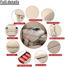 LANCHUN Armrest for N ISSAN SYLFHY 2006-2016 BRACCIATORE ARBREST Box Auto Centro Console Console Braccio Braccio con Funzione di Changing 7 Porte USB Double-Space (Color : Beige)