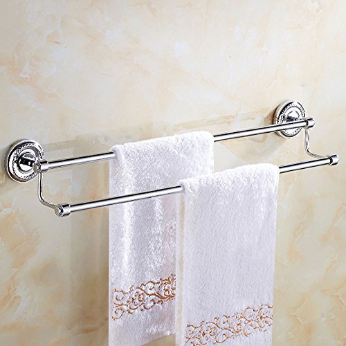 Portasciugamani Cucina Barra Porta Asciugamano da Bagno in Grana fine con Barre parallele da 63 cm Porta Asciugamani