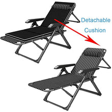SHUAIIJUAN Sedia per il tempo libero domestico Patio Lounge Chair |Outdoor giardino Chaise B |Schienale 5 livello regolabile Poltrona reclinabile |Campeggio piegante Sdraio da spiaggia Sedia Reclinabi