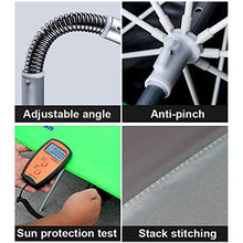 SHXF Ombrellone Pesca con Inclinazione, Fusto in Alluminio, Leggero, per Sabbia, Pesca, Eventi Sportivi,Protezione UV Antipioggia Compatto Robusto Resistente, 200-260 cm