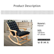 Maalr Cuscini per Sdraio da Giardino, Sdraio Cuscino per Lettino da Giardino Portatile Cuscino Reclinabile Sedia Relaxer Coprisedile per Viaggi Vacanza Interno Esterno (Nero)
