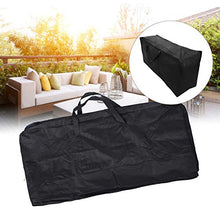 Nimomo NIMOA Sacco portaoggetti per Cuscino: Grande Borsa portaoggetti per Cuscini per mobili da Esterno, Organizer da Giardino Impermeabile alla Polvere(S-Nero)