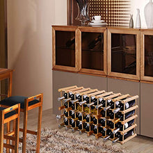 DREAMADE Cantinetta Portabottiglie in Legno Scaffale Porta Vino per 40 Bottiglie per Casa Bar Ristorante 102,5 x 24x 33cm