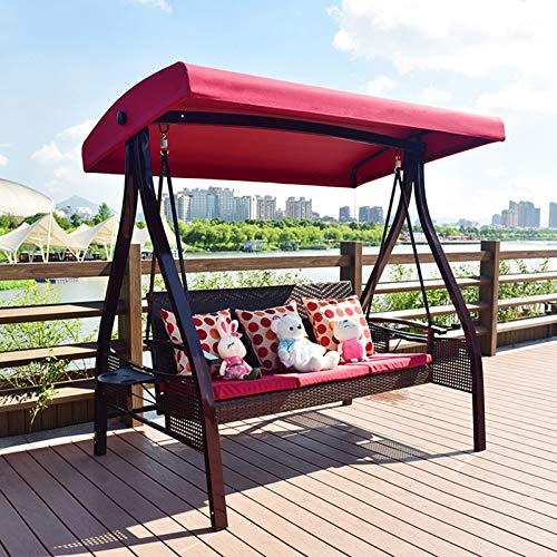 DNNAL Swing Portico all'aperto, Baldacchino Regolabile Swing Glood Garden Sedia a Sospensione Home Sedia a Dondolo Interno Balcone Culla Sedia Culla Sedia da Esterno Sedia