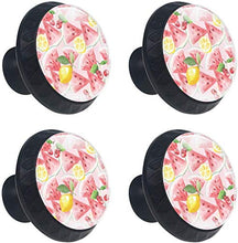 Ciliegia Limone Anguria Estiva Pomelli per Porta Set di 4 Pomelli per Mobili Manopole per Cassetti Cucina Armadio Vetro