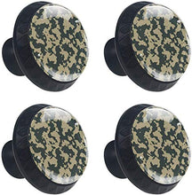 Modello nero mimetico retrò Pomelli per Porta Set di 4 Pomelli per Mobili Manopole per Cassetti Cucina Armadio Vetro
