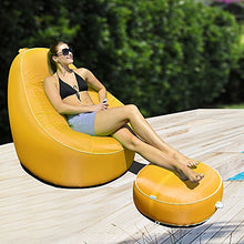 Avenli Pouf Gonfiabile, 55*26 cm, Giallo