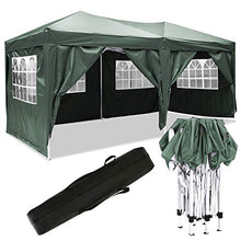 Bunao Robusto Gazebo Pieghevole da 3 x 6m,Tenda da Giardino Pieghevole/Retrattile, Impermeabile, Rivestimento in PVC, ha in Dotazione Una Sacca per Il Trasporto Gratuita