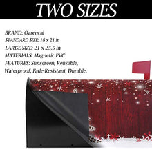 Christmas Coffee Bean Tree Snowflower Cassetta delle Poste Cover Magnetica Natale Neve Rosso Legno Grande Postale Casella Involucri Giardino Cortile Decorazione Casa Oversize Dimensioni 64,8 x 53,3 cm