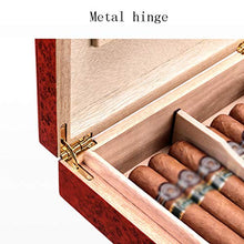 Cigar Humidor, Piano Vernice Cigar Humidor Scatola di Cedro Legno Moda Humidor Cigar Box di Stoccaggio 25 Sticks (265 * 215 * 70Mm),A