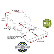 Pro Cosmo Divano con Materasso Giapponese FUTON MOBILI per Bambini + POUFF/POGGIAPIEDI E Cuscino (H12) - Arredi Casa