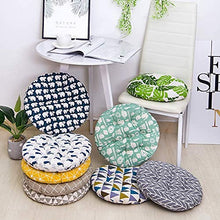 eewopjkj Cuscino per Sedile Rotondo Set di 4 Cuscini per Sedia Cuscino Edizione Bordo Sedile 40 x 40 cm Cuscino per Sedia da Giardino poggiapiedi da Giardino Balcone terrazza B