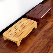 FFYN Sgabello da Bagno Divano in Legno Poggiapiedi Panca con gradini Sgabello Piccolo in Cedro Rettangolo Stuoia in Legno Sgabello da Doccia Pedale Impermeabile Panca da Doccia antisciv