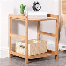 Comodino,Tavolino Laterale Camera da Letto Bamboo Cabina Armadio da Comodino, Tavolino Leggero, Tavolino da Tavolo Assemblato Comodino Ad Alta Gamba 3 Stili 6 Dimensioni (Color : C)