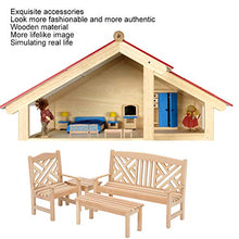 Dollhouse Toy Vivid Image Outdoor Dollhouse Decor, Dollhouse House Tavoli Sedie, Regalo da Collezione Kids per 1:12 Doll House(Mini Outdoor Garden)