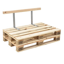 [en.casa] Divano Palette Euro mobili DIY Divano per Dentro con Cuscini per Le Palette 1 x Cuscino per Il Sedile e 2 x Cuscino per Schienale Bianco- incl. 2 Palette Euro Schienale