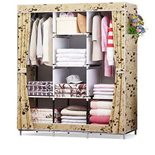 DADONG Impermeabile Panno Oxford Multiuso Abbigliamento Armadio Armadio Armadio DIY Assemblaggio Ripiano Ripiegabile Armadietto