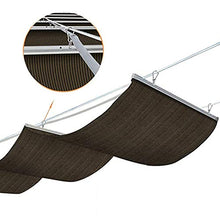 WXQIANG - Tenda avvolgibile avvolgibile in tessuto di polietilene 210 g/m², traspirante, anti-UV, in acciaio inox, per giardino, terrazza, protezione solare, isolamento termico