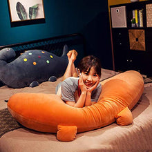 Ylight Bambole di Peluche di Dinosauro, Bambole Morbide per Dormire, Bambole con Cuscino, Regali di Compleanno per Le Vacanze, con Coperta,Giallo,150cm