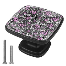 Faccia da teschio 4 PCS Pomelli per Porta, Pomolo per Mobile, Pomelli per Mobili con Viti, Maniglia per Armadietto, Pomelli per Porta, Pomelli per Cassetti per Porta, Armadio, Cassetto e Credenza
