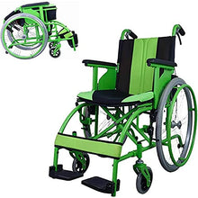 Carrozzine Semoventi, Trasportabili Transit Travel Semoventi, Pieghevoli Rapide Portatile Manuale con Pneumatico Doppio Freno Disabili/Anziani Cameriere Anziani/Disabili A