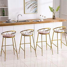 BDLYZ Yxsd Sgabelli da Bar Alto Contemporaneo Sgabello for Cucina Schienale Basso Sedia da Pranzo con Gray Velluto Imbottito Sedile (Size : 65cm)