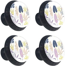 Modello Di Foglie Di Palma Pomelli per Porta Set di 4 Pomelli per Mobili Manopole per Cassetti Cucina Armadio Vetro
