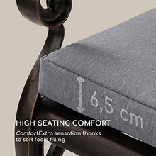 blumfeldt Pozzilli CU - Imbottitura Panca, Rivestimento: 100% Poliestere, Idrorepellente, ComfortExtra: Imbottitura in Schiuma Alta 4 cm, Accessori, Grigio