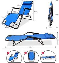 Lettino prendisole a gravità zero, sdraio da giardino reclinabili e sdraio Mobili da esterno Letto pieghevole Sedia regolabile per la spiaggia Piscina Patio esterno Giardino Campeggio 100 kg max (Colo