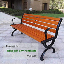 GaoF Panchine da Giardino all'aperto Panchina da Giardino per Il Tempo Libero, panchine da Cortile in Metallo Resistenti alle intemperie e alla ruggine, Comoda panchina 2-4 posti, panchine Decorative