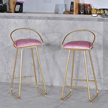Sgabelli da bar cucina Sgabelli da bar Seggiolone per colazione con gambe in metallo Schienale del poggiapiedi per Cucina Sgabello da pub, Semplice design moderno in ferro (Altezza seduta: 45/65/75