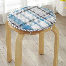 XIAOYAN Love Home Rotondo Sgabelli Cuscino,Il Cotone di Cotone Biancheria con Cravatte Traspirante Cuscino per Sedia per Sgabelli Alti Interna Nido Infanzia Sala da Pranzo A 35 * 35cm(14 * 14inch)